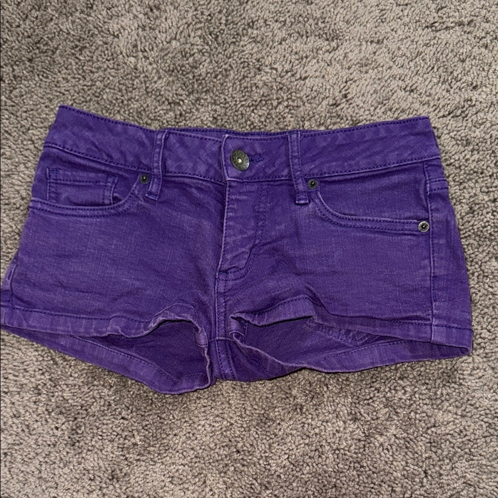 Bullhead Purple Jean Shorts